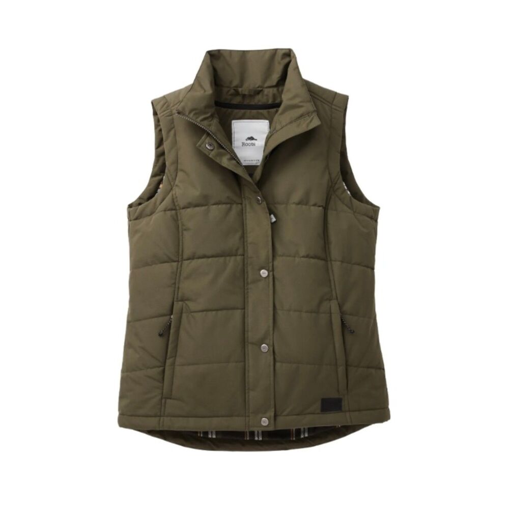 Roots73 Womens Olive Trail Lake Insulated Vest
